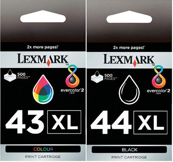 Lexmark #44XL & #43XL Black/Color Combo Pack Ink Cartridge