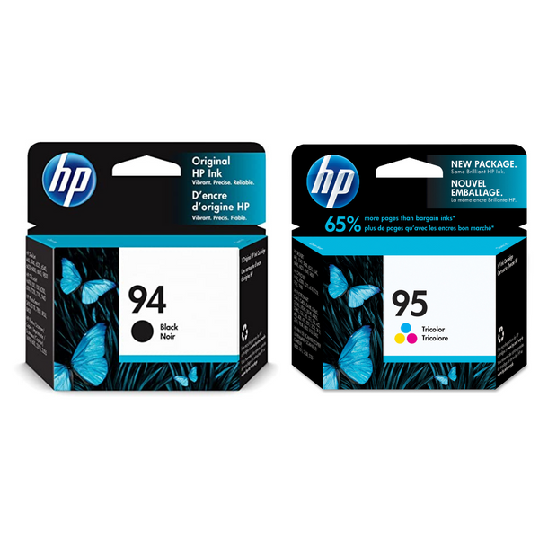 HP 94 (C8765WN)  Black & HP 95 Color (C8766WN) Ink Cartridge