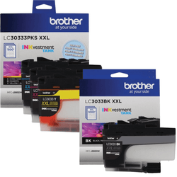Brother -LC3033BKS XXL Super High-Yield Tank Ink Cartridge-4 Pack