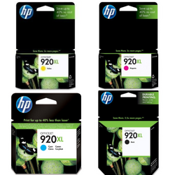 HP Genuine 920XL Black, Cyan, Magenta & Yellow Ink Cartridges