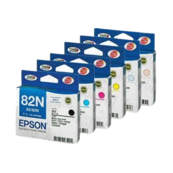 Epson 82 Black and Color Ink Cartridge-6 Pack