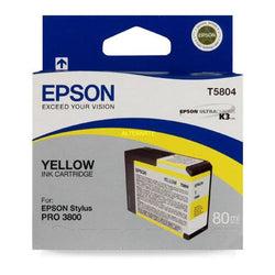 Original Epson T5804 Yellow 80ml Ink Cartridge