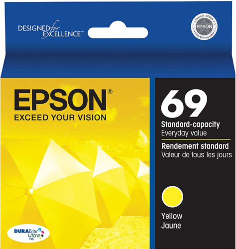 New Genuine Epson 69 Yellow Ink Cartridge