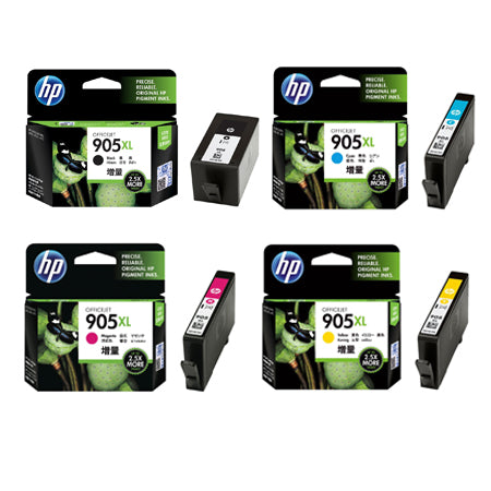 HP 905XL Black and Color Ink Cartridge (Combo 4 Pack)