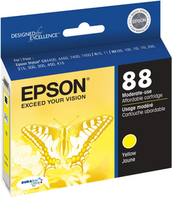 Original EPSON 88 (T0884) Yellow Ink Cartridge
