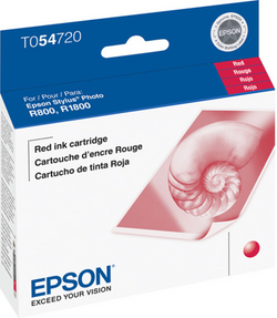 Genuine OEM Epson 54 (T0547) Red Ink Cartridge