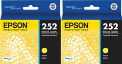 New Genuine Epson 252 Yellow Ink Cartridge | 2 pack