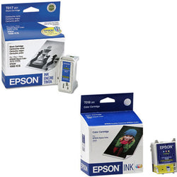 New Genuine Epson T017 Black T018 Color Ink Cartridges
