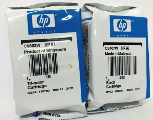 Original HP 96/97 Black & Color Ink Cartridges
