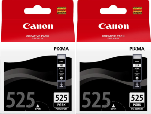 Original Canon PGI-525 Black Ink Cartridges- 2 Pack