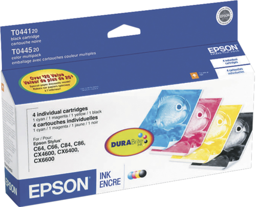 New Genuine Epson T044 Black & Color  Ink Cartridges