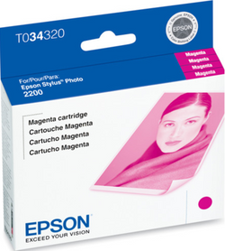 New Genuine Epson 34 (T034320) Magenta Ink Cartridge